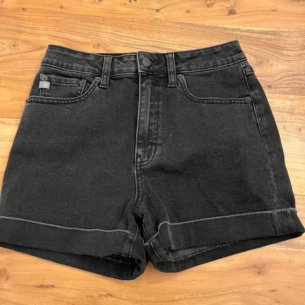 Just USA black denim shorts